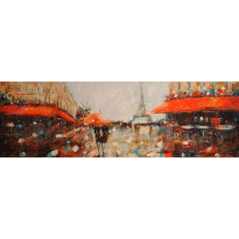Gemälde Paris forever von Solveiga | Gemälde Acryl