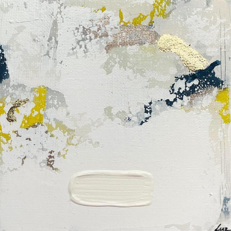 Painting Sous la neige by Luz Alexandra | Painting Abstract Acrylic, Gold leaf Minimalist