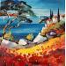 Gemälde Coquelicots en Provence von Cédanne | Gemälde Figurativ Landschaften Öl