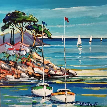 Painting La côte vers Saint Tropez by Cédanne | Painting Figurative Oil Landscapes, Pop icons