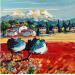 Painting Vue sur la Sainte Victoire by Cédanne | Painting Figurative Landscapes Oil