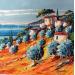 Peinture Les oliviers à Bormes-les-Mimosas par Cédanne | Tableau Figuratif Paysages Huile