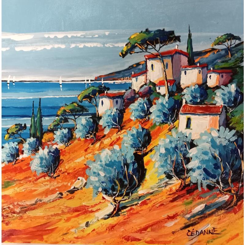 Painting Les oliviers à Bormes-les-Mimosas by Cédanne | Painting Figurative Oil Landscapes