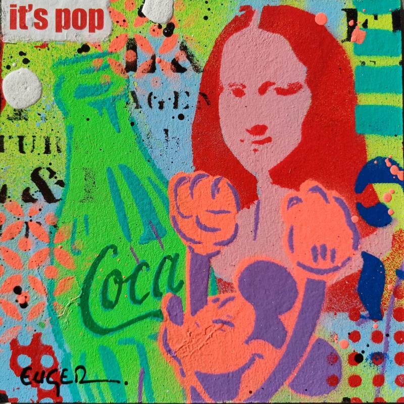 Gemälde IT'S POP von Euger Philippe | Gemälde Pop-Art Pop-Ikonen Acryl Collage