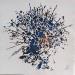 Gemälde BLAST von Louafi Valentine | Gemälde Abstrakt Porträt Minimalistisch Papier