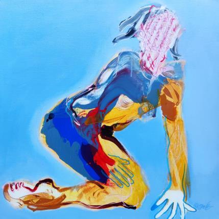 Painting Almost full M by Cressanne | Painting Figurative Acrylic, Graffiti, Posca Nude