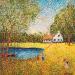 Gemälde Heureuse journée von Dessapt Elika | Gemälde Impressionismus Acryl Sand