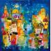Peinture Sous le souffle du Sirocco par Bastide d´Izard Armelle | Tableau Abstrait