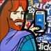 Gemälde Ulysse Waze von Kalo | Gemälde Pop-Art Pop-Ikonen Graffiti Collage Posca