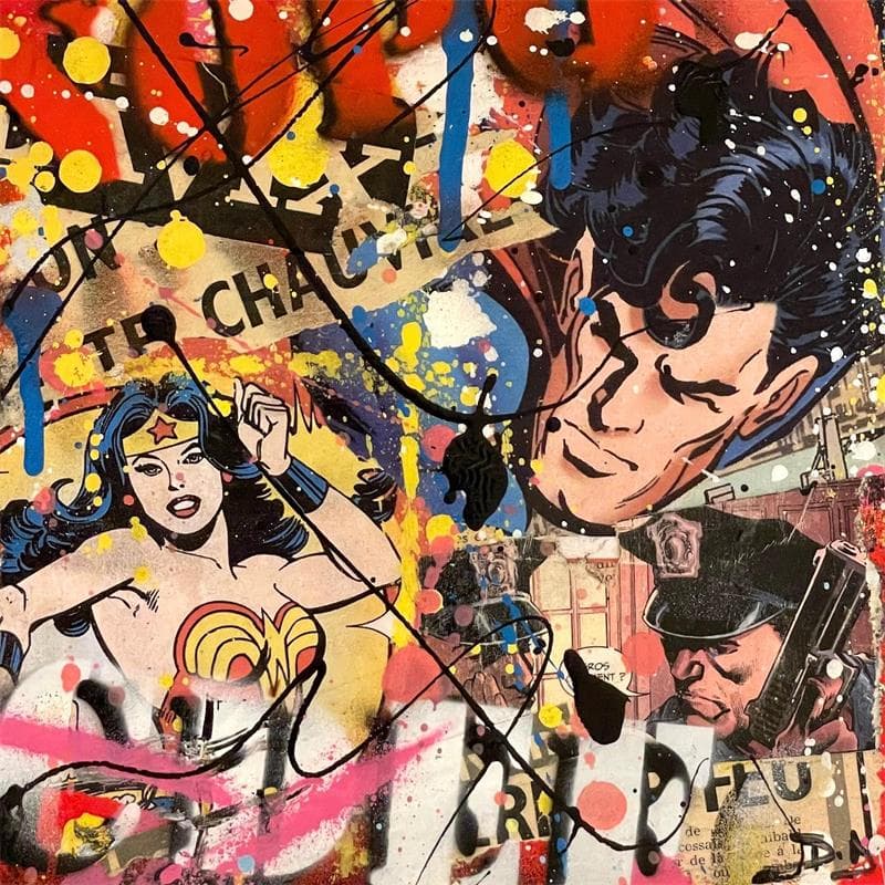 Painting Hummmm!!! by Drioton David | Painting Pop-art Pop icons Acrylic