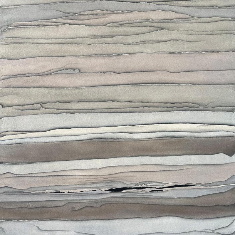 Painting Carré Silence by Dupont Céline | Painting Subject matter Sand Minimalist
