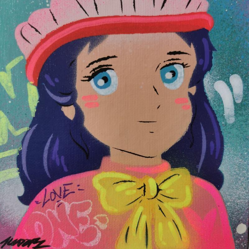 Painting Princesse Sarah by Kedarone | Painting Pop-art Pop icons Graffiti Acrylic