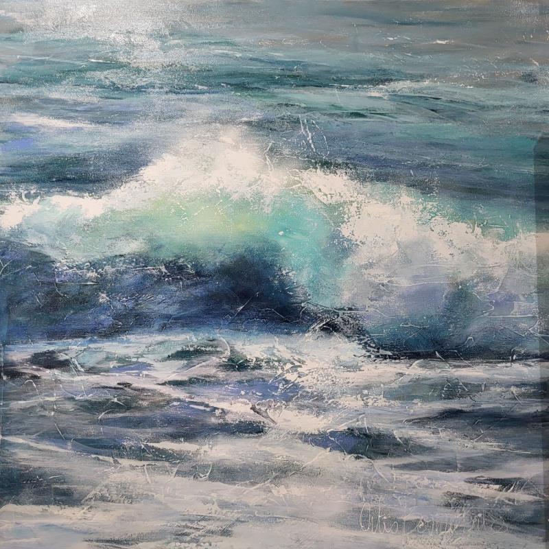 Painting L'INSTANT by Ortis-Bommarito Nicole | Painting Figurative Acrylic Marine