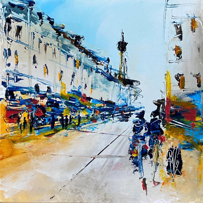 Painting Passage en ville by Raffin Christian | Painting Figurative Oil Pop icons, Urban