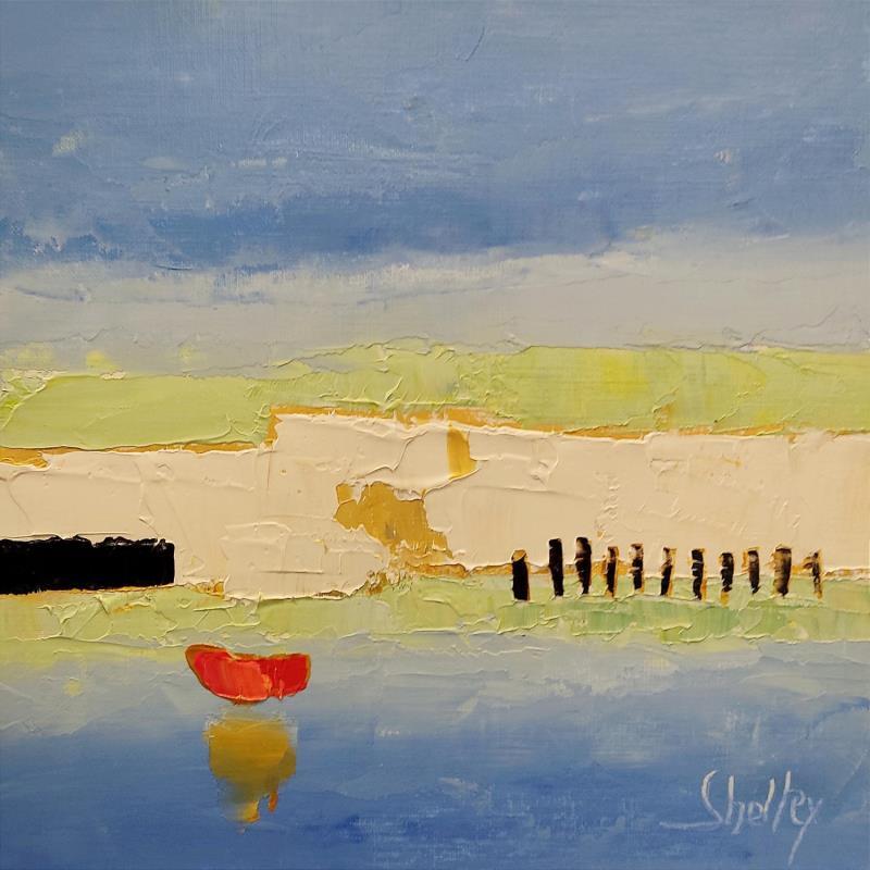 Painting Miroir by Shelley | Painting Abstract Minimalist Oil