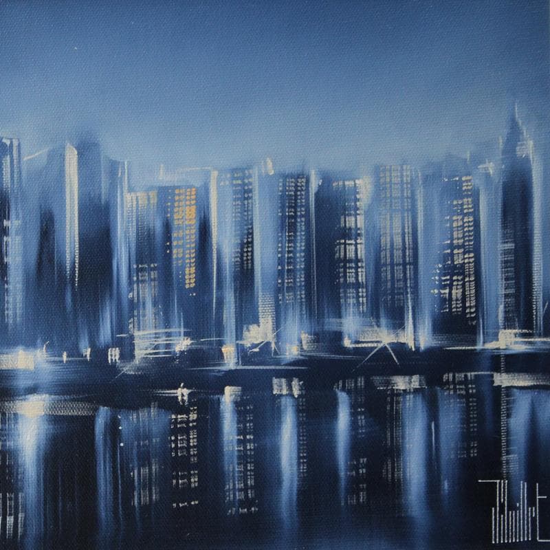 Painting Reflets by Guillet Jerome | Painting Figurative Acrylic Urban