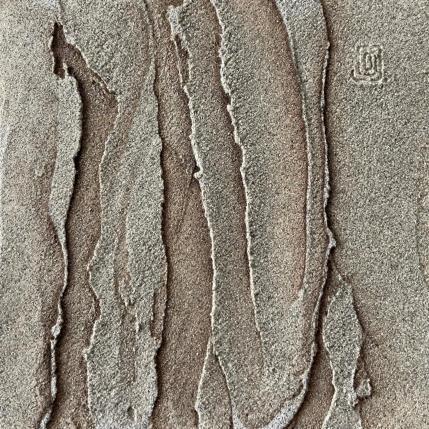 Painting Carré Grain de Sable XI by CMalou | Painting Subject matter Sand Minimalist