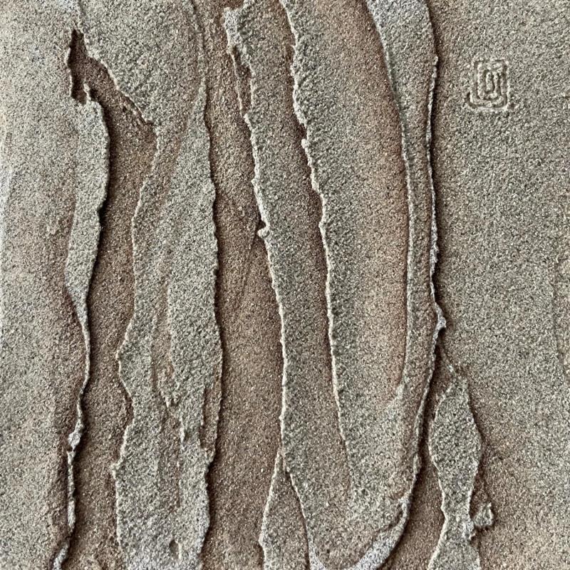 Painting Carré Grain de Sable XI by CMalou | Painting Subject matter Minimalist Sand