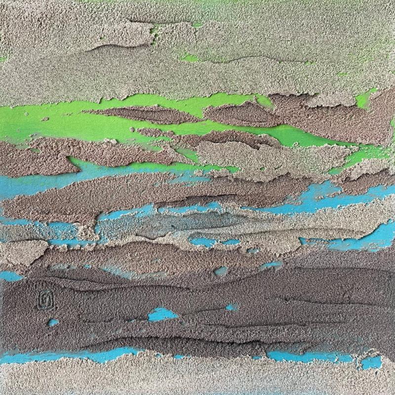 Painting Carré Couleur IX by CMalou | Painting Subject matter Minimalist Sand