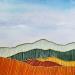 Painting Eternal horizon 2 by Vazquez Laila | Painting Subject matter Watercolor Textile