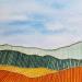 Painting Eternal horizon 3 by Vazquez Laila | Painting Subject matter Watercolor Textile