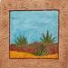 Painting Desert delights by Vazquez Laila | Painting Figurative Landscapes Watercolor Textile