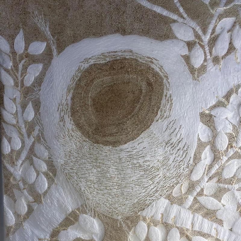Peinture une soupe et au nid par Caviale Marie | Tableau Abstrait Minimaliste