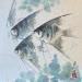 Gemälde Fish von Yu Huan Huan | Gemälde Figurativ Tiere Tinte