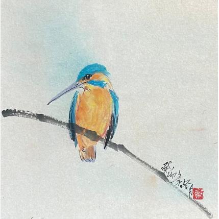 Peinture Kingfisher par Yu Huan Huan | Tableau Figuratif Encre