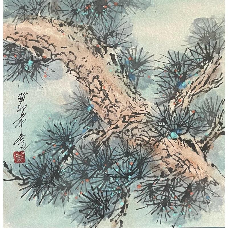 Gemälde Strong Life von Yu Huan Huan | Gemälde Figurativ Tinte
