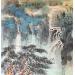 Gemälde Waterfall von Yu Huan Huan | Gemälde Figurativ Tinte