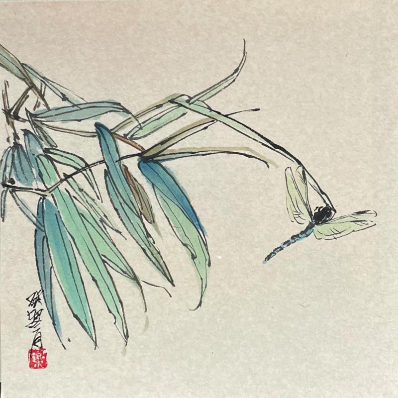 Painting Dragonfly   by Yu Huan Huan | Painting Figurative Animals Ink
