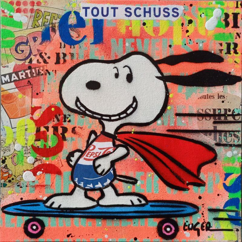 Painting TOUT SCHUSS by Euger Philippe | Painting Pop-art Pop icons Acrylic Gluing