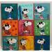 Peinture Snoopy cool by 9 par Kikayou | Tableau Pop-art Graffiti Acrylique Collage