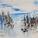 Painting Urba marine D07 by Le Diuzet Albert | Painting Figurative Oil Marine