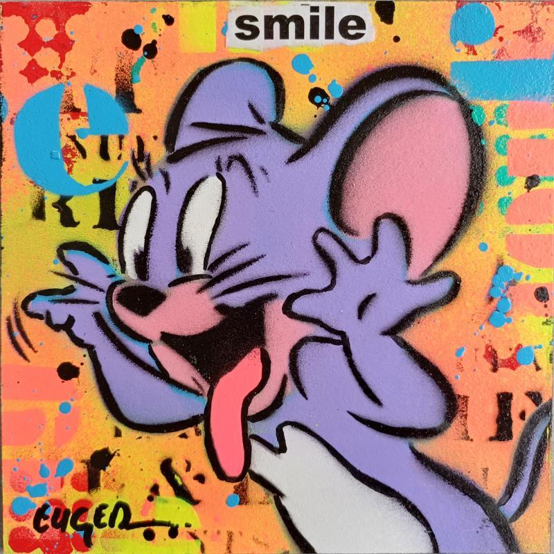Painting SMILE by Euger Philippe | Painting Pop-art Acrylic, Gluing Pop icons