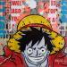 Painting STREET MANGA by Euger Philippe | Painting Pop-art Pop icons Cardboard Acrylic Gluing