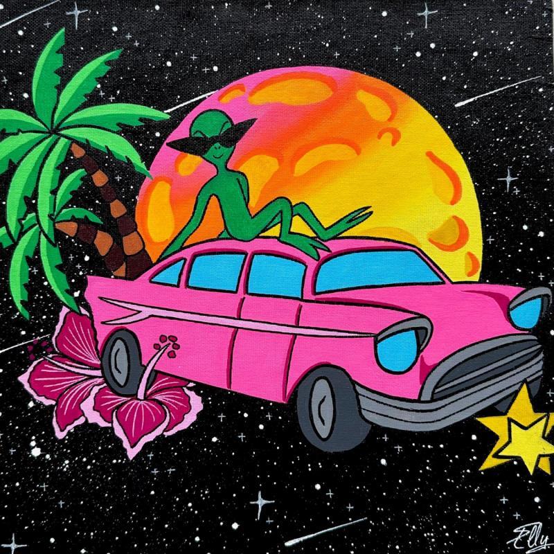 Painting Havana vibe by Elly | Painting Pop-art Acrylic, Posca Landscapes, Life style