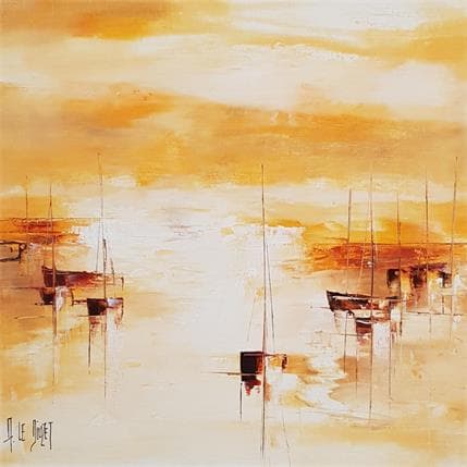 Painting Douceur marine 13 by Le Diuzet Albert | Painting Figurative Oil Marine
