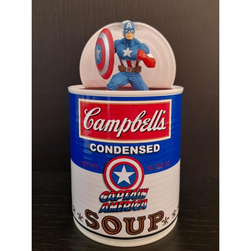 Sculpture CAPTAIN AMERICA par TED | Sculpture Pop-art Icones Pop