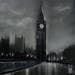 Painting A l'ombre de Big Ben by Guillet Jerome | Painting Figurative Urban Oil
