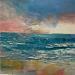 Painting Les vagues douces by Levesque Emmanuelle | Painting Abstract Landscapes Marine Nature Oil