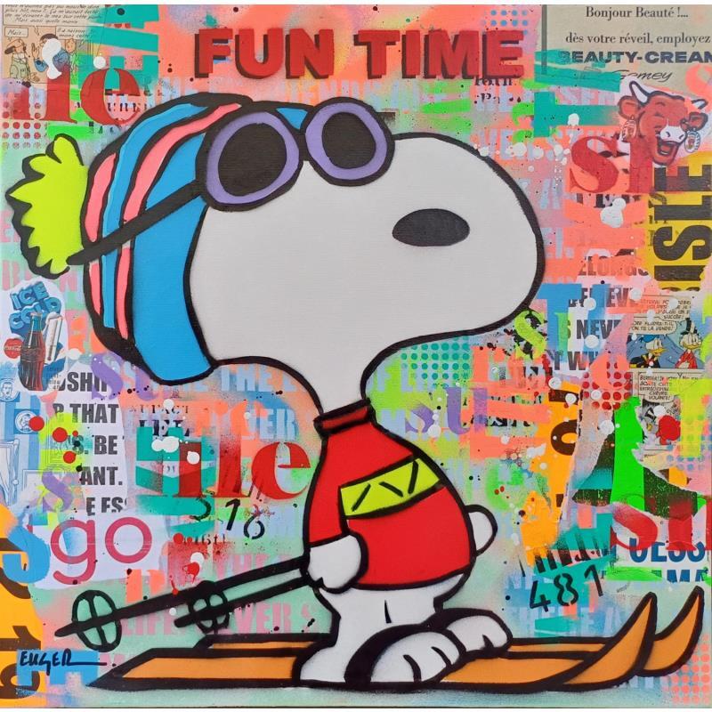 Painting Fun time by Euger Philippe | Painting Pop-art Acrylic, Gluing Pop icons