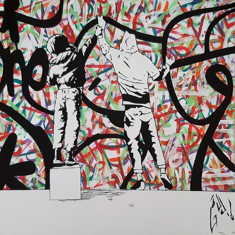 Painting FUTURE WRITER by Di Vicino Gaudio Alessandro | Painting Street art Acrylic Child, Life style, Urban