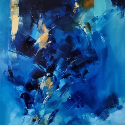Painting At night II by Virgis | Painting Abstract Oil Minimalist