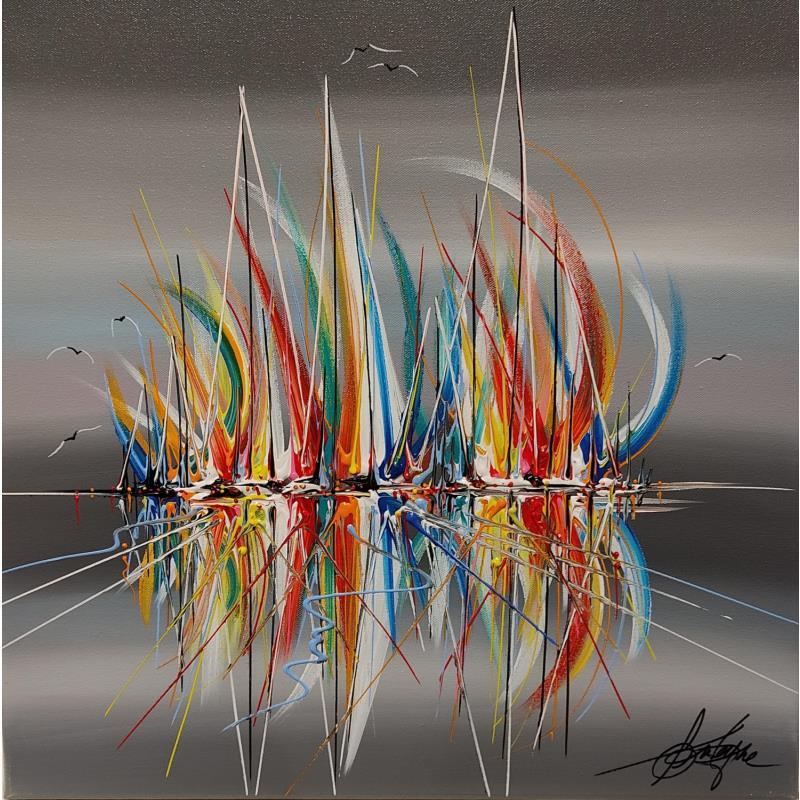 Painting Les voiles flamboyantes by Fonteyne David | Painting Figurative Acrylic