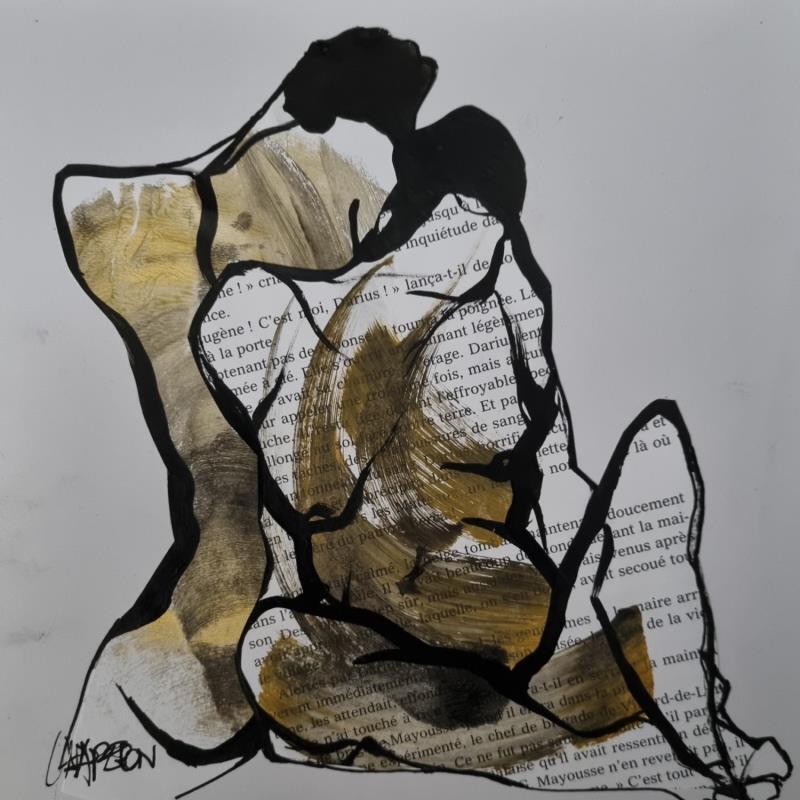 Painting F2 Histoire de couple 2 by Chaperon Martine | Painting Figurative Acrylic Nude, Pop icons
