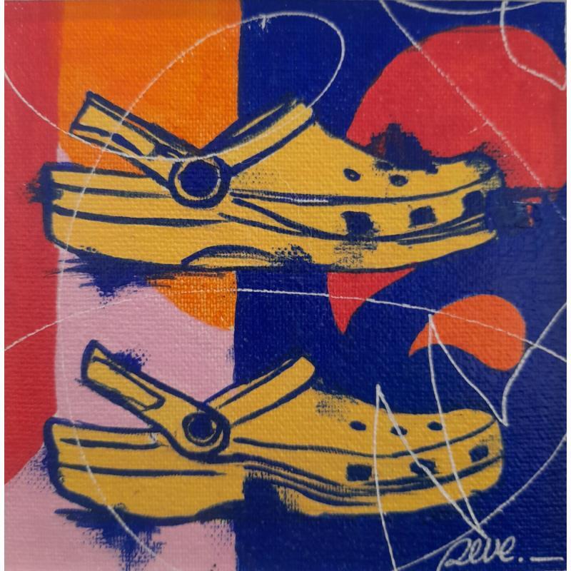 Gemälde Crocs von Revel | Gemälde Pop-Art Acryl Posca