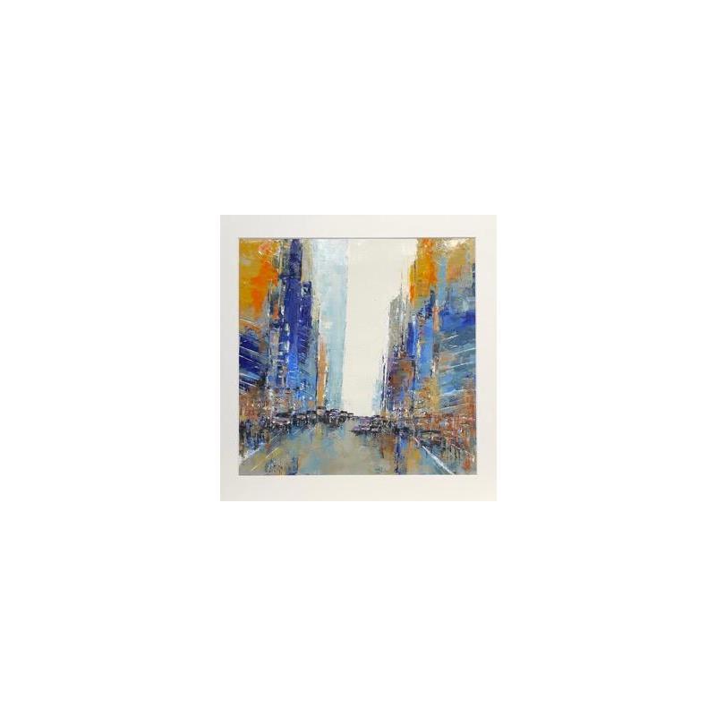 Peinture Traffic in Manhattan par Dessein Pierre | Tableau Figuratif Huile