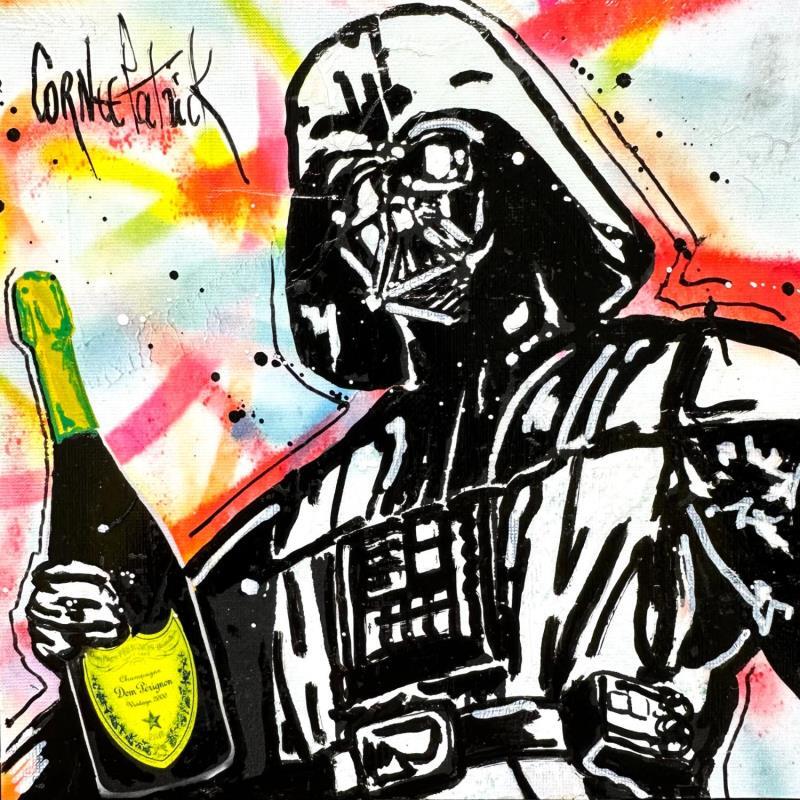 Peinture Dark Vador, champagne Dom Pérignon par Cornée Patrick | Tableau Pop-art Graffiti, Huile Cinéma, Icones Pop, Portraits